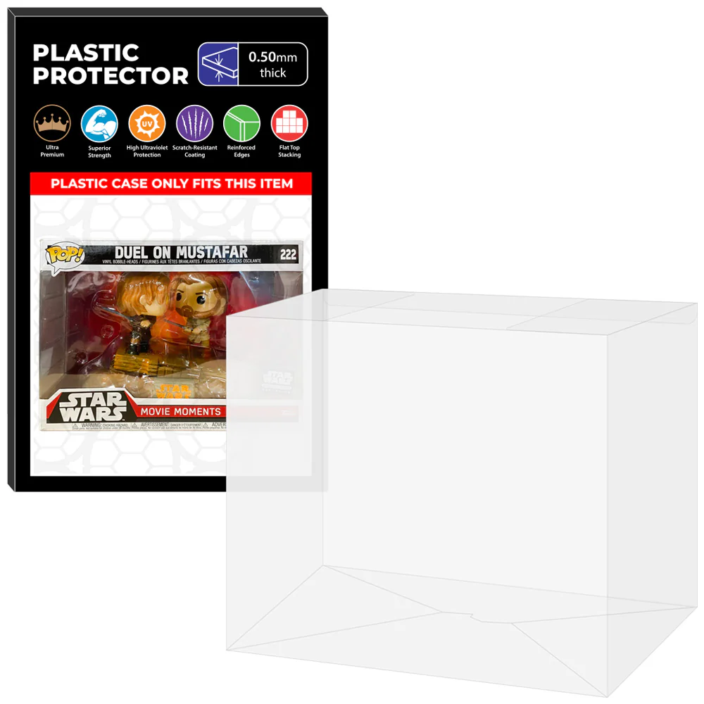 Pop Protector for Duel On Mustafar #222 Funko Pop Movie Moments - Image 5