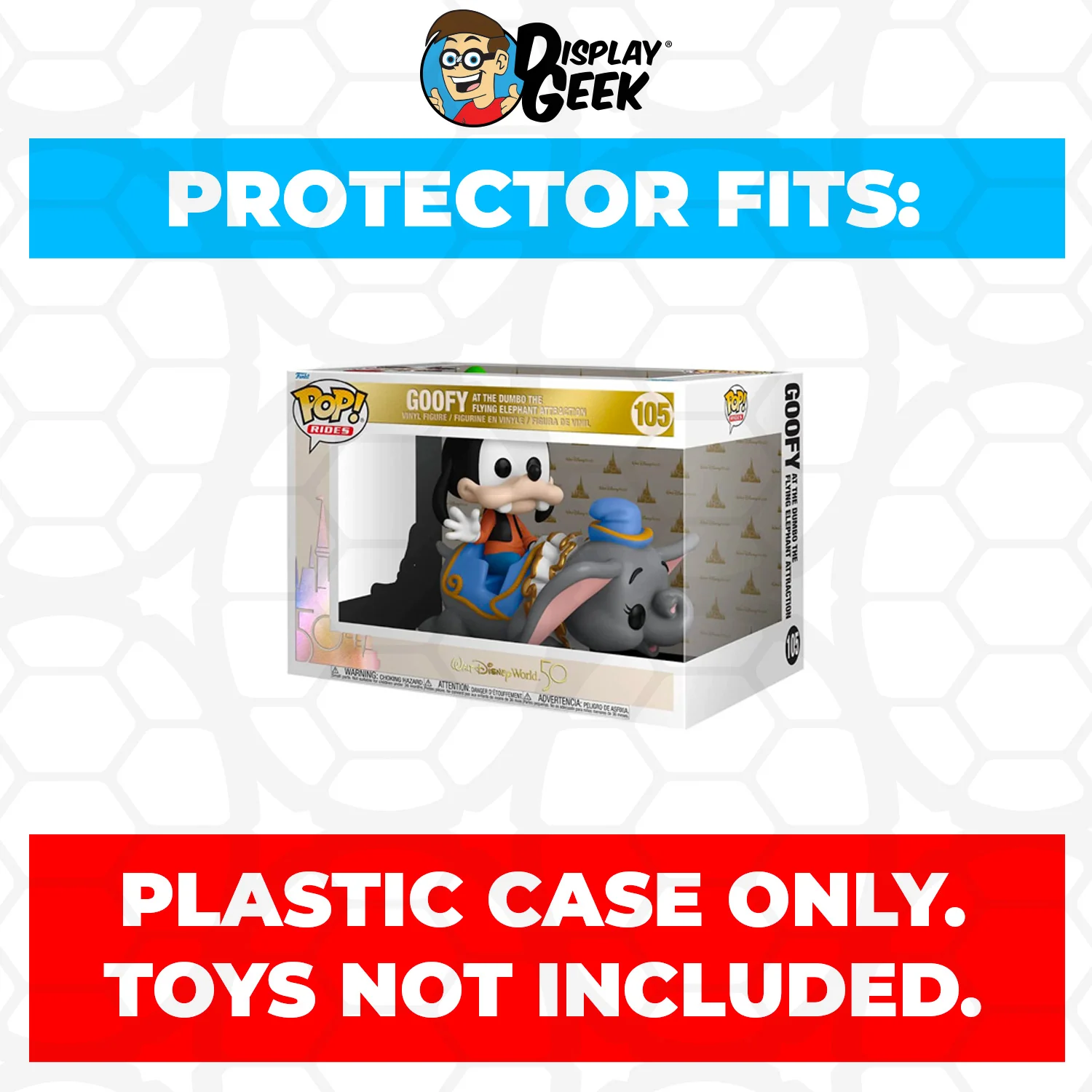 Pop Protector for Goofy Dumbo Flying Elephant Attraction #105 Funko Pop Rides - Image 2