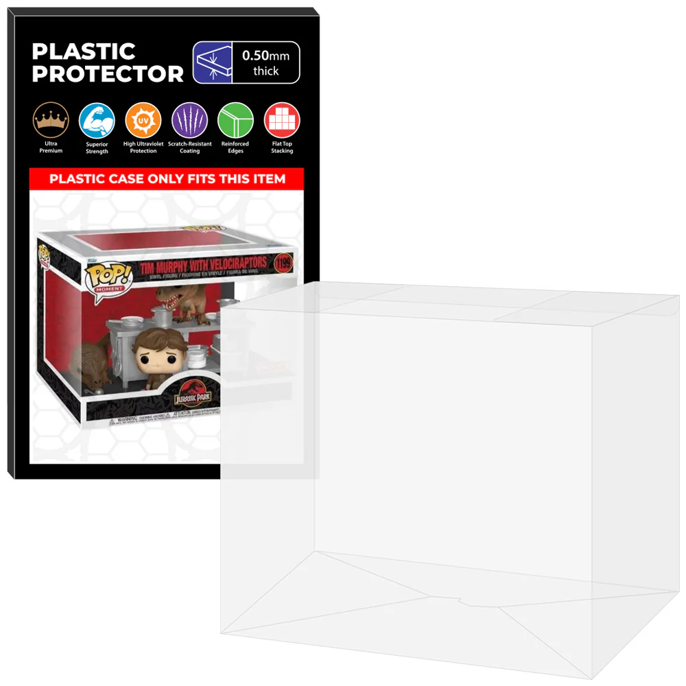 Pop Protector for Tim Murphy with Velociraptors #1199 Funko Pop Moment - Image 8