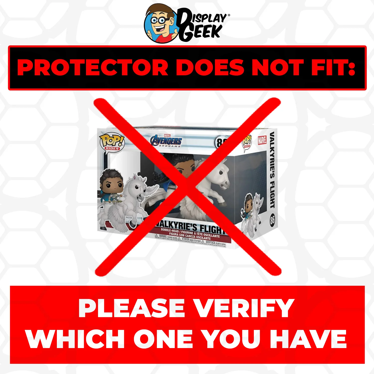 Pop Protector for Valkyrie's Flight Blacklight #86 Funko Pop Rides - Image 3