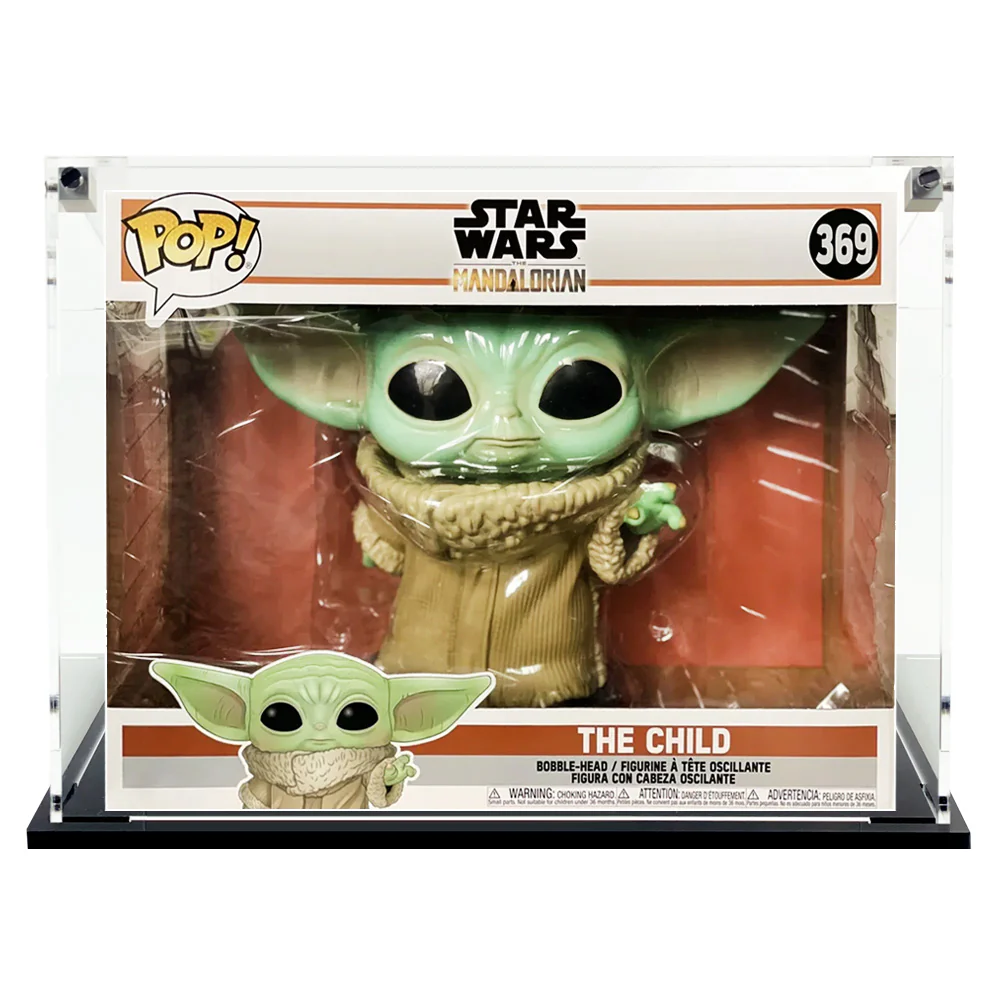 Custom Acrylic Display Case for 10 INCH THE CHILD #369 Funko Pop Grail Boxes (3mm thick, UV Resistant) Fits 12.875h x 17w x 8.25d - Image 5