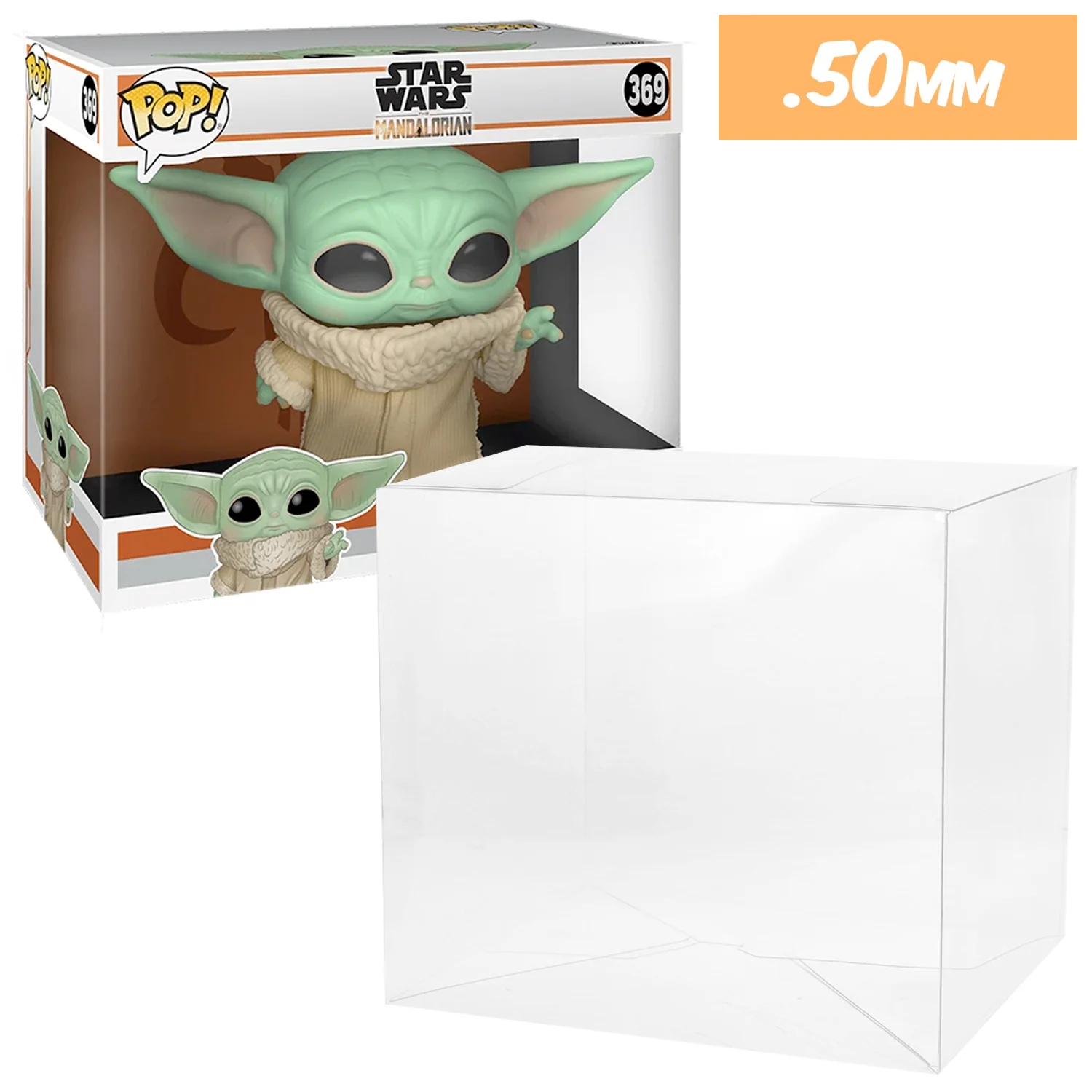 10 INCH CHILD Pop Protectors for GIANT Funko (0.50mm thick) 12.875h x 17w x 8.25d