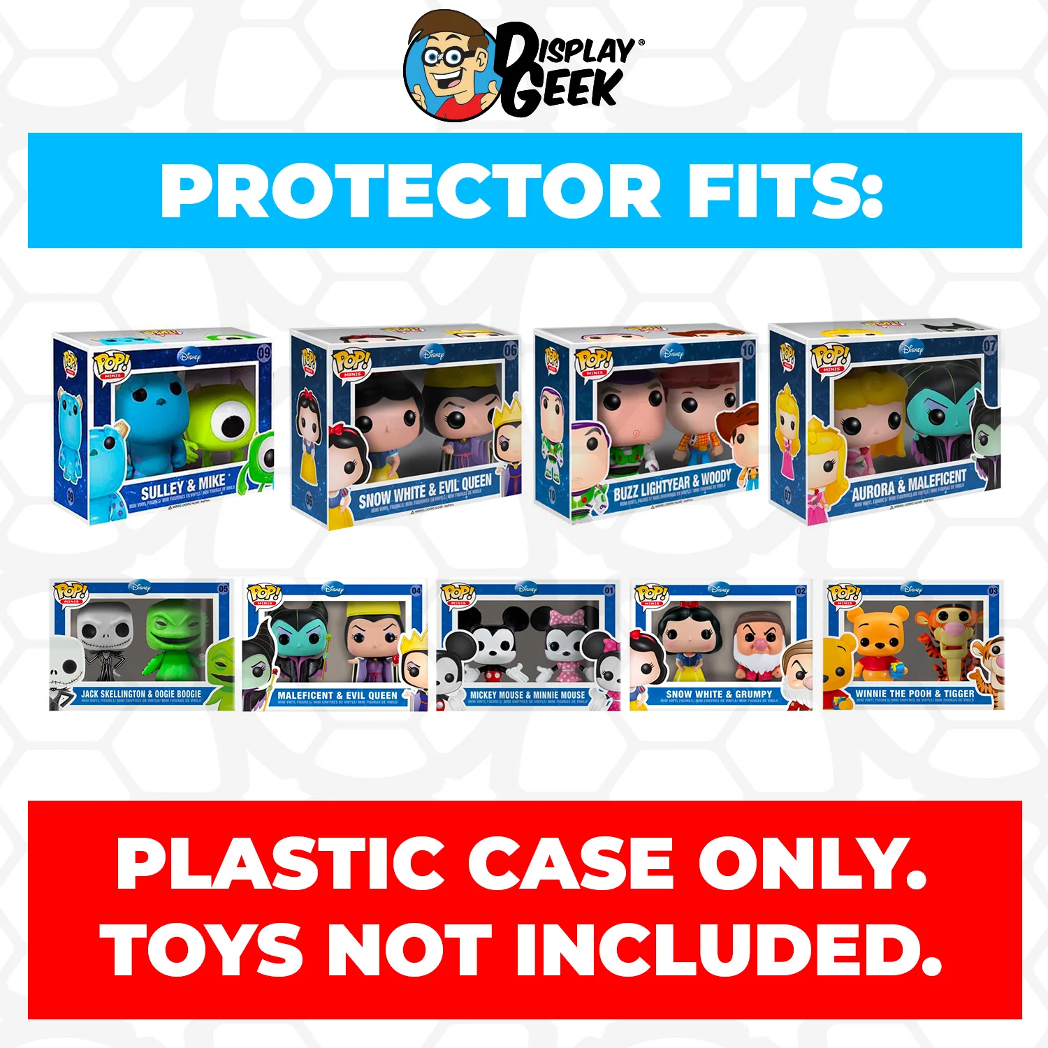 2 PACK POP MINIS Pop Protectors for Funko (0.50mm thick) 4.5h x 6.25w x 2.5d - Image 4