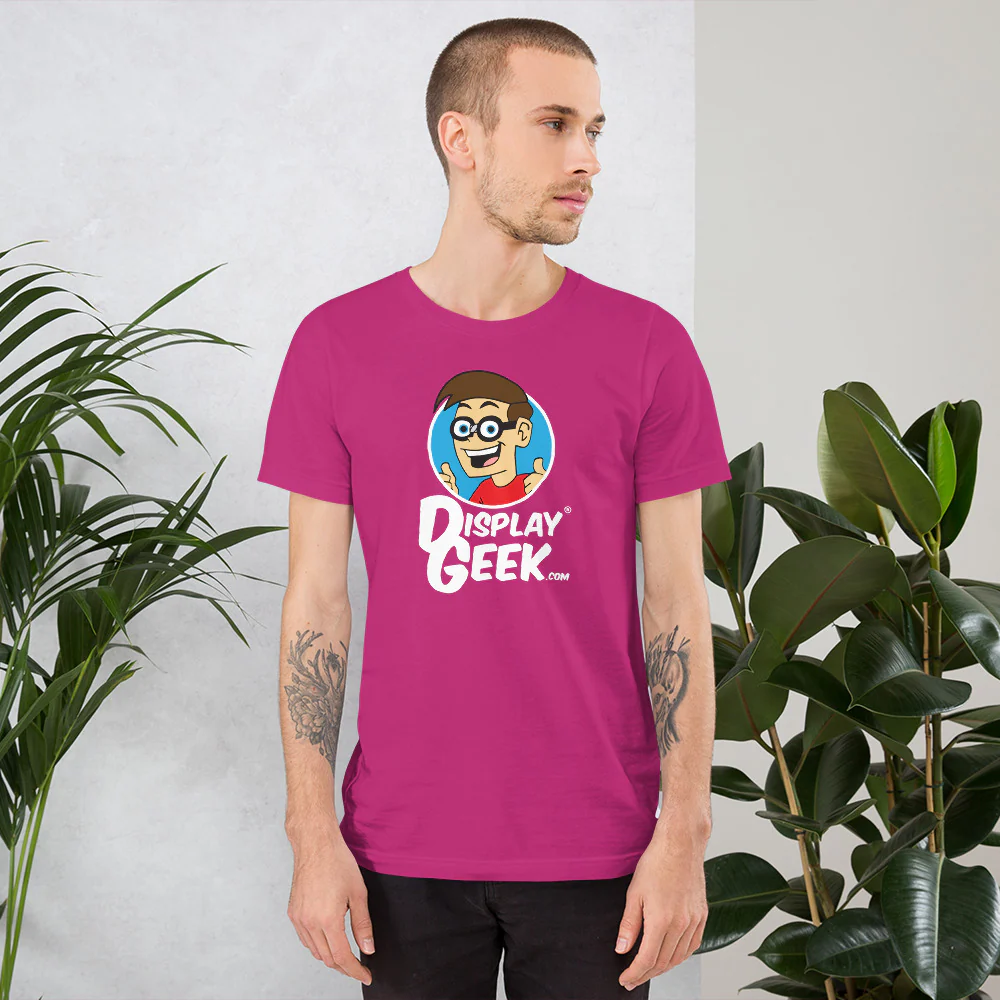 2020 Display Geek Logo - Short-Sleeve Unisex T-Shirt - Image 11