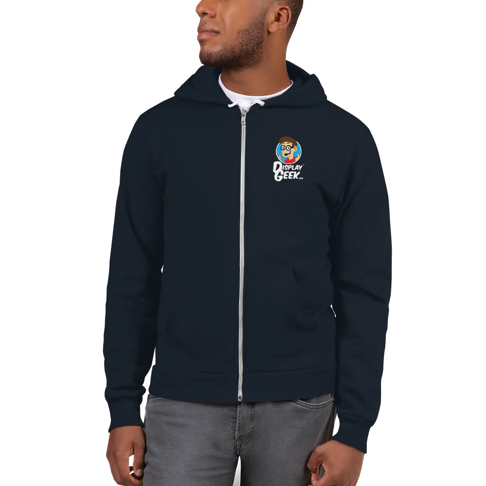 2020 Display Geek Logo 1 - Zipper Hoodie sweater - Image 5