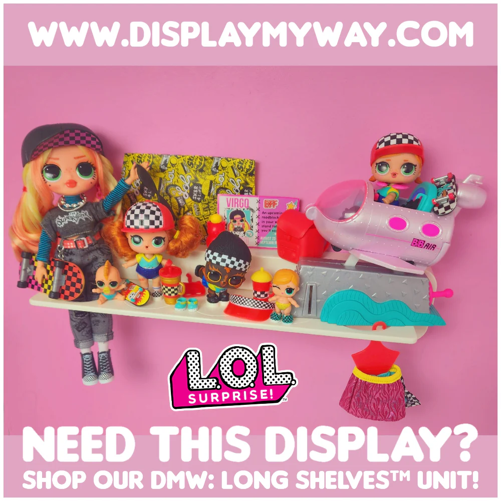 ALL LEDGES - 3 Customizable Display Shelves ABS Plastic (3 Long Ledges, 15 Reversible Holders) - Image 12