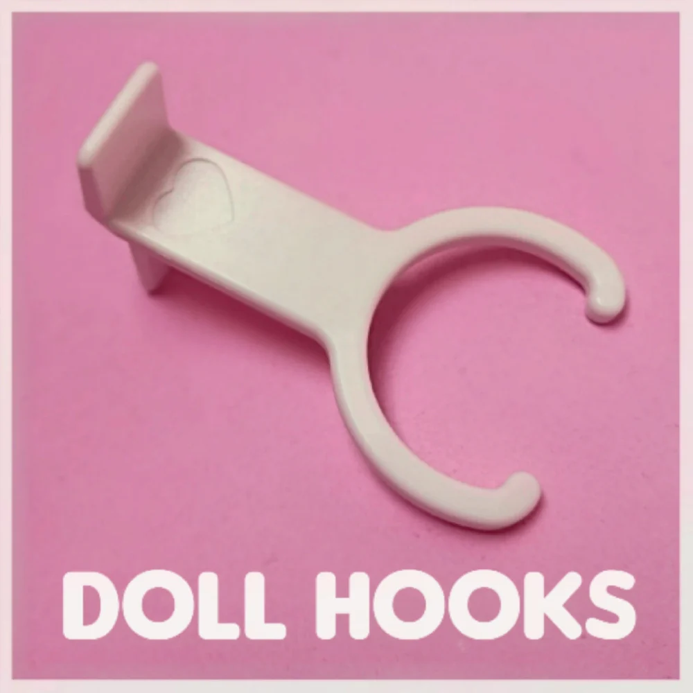 ALL HOOKS - 3 Customizable Display Shelves ABS Plastic (15 Hooks) - Image 3