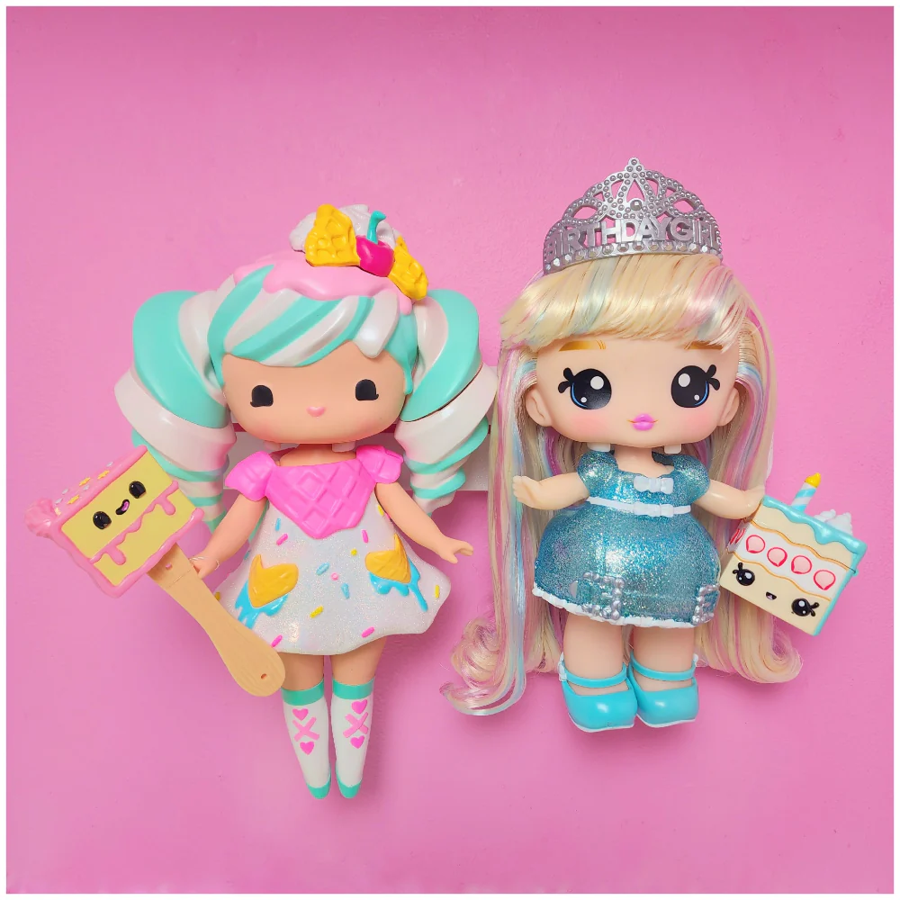 MIXED SET #2 - 3 Customizable Display Shelves ABS Plastic (1 Short & 1 Long Ledge, 8 Reversible Holders, 7 Doll Hooks) - Image 25