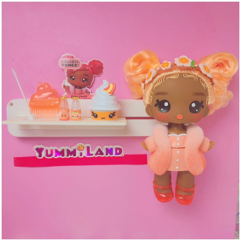 MIXED SET #2 - 3 Customizable Display Shelves ABS Plastic (1 Short & 1 Long Ledge, 8 Reversible Holders, 7 Doll Hooks) - Image 34