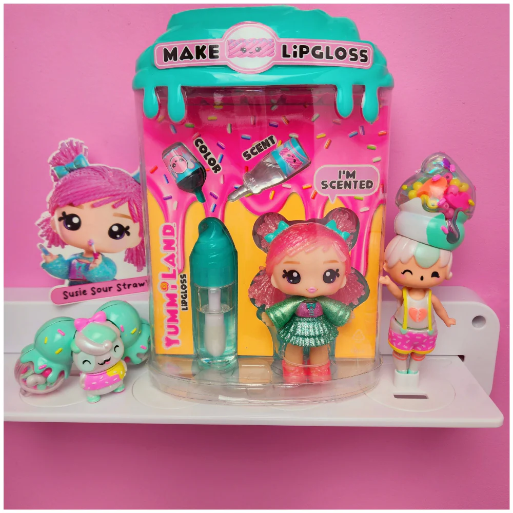 MIXED SET #1 - 3 Customizable Display Shelves ABS Plastic (3 Short Ledges, 9 Reversible Holders, 6 Doll Hooks) - Image 22