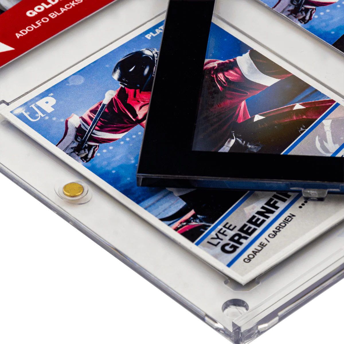 6-Card Wall Mount Display Case for 35pt Trading Cards (UV ONE-TOUCH Magnetic Holder) - Image 5