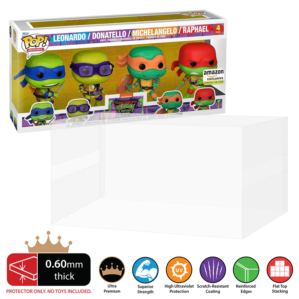 4 PACK STANDARD Pop Protectors for Funko (0.60mm thick, UV & Scratch Resistant) 6.25h x 13.5w x 3.5d - Image 11