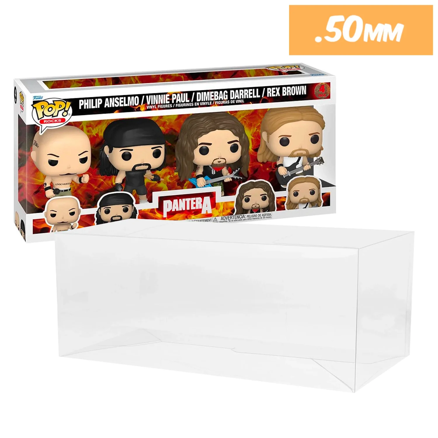 **REPLACED WITH 0.60MM** 4 PACK STANDARD Pop Protectors for Funko (0.50mm thick, UV & Scratch Resistant) 6.25h x 13.5w x 3.5d - Image 12
