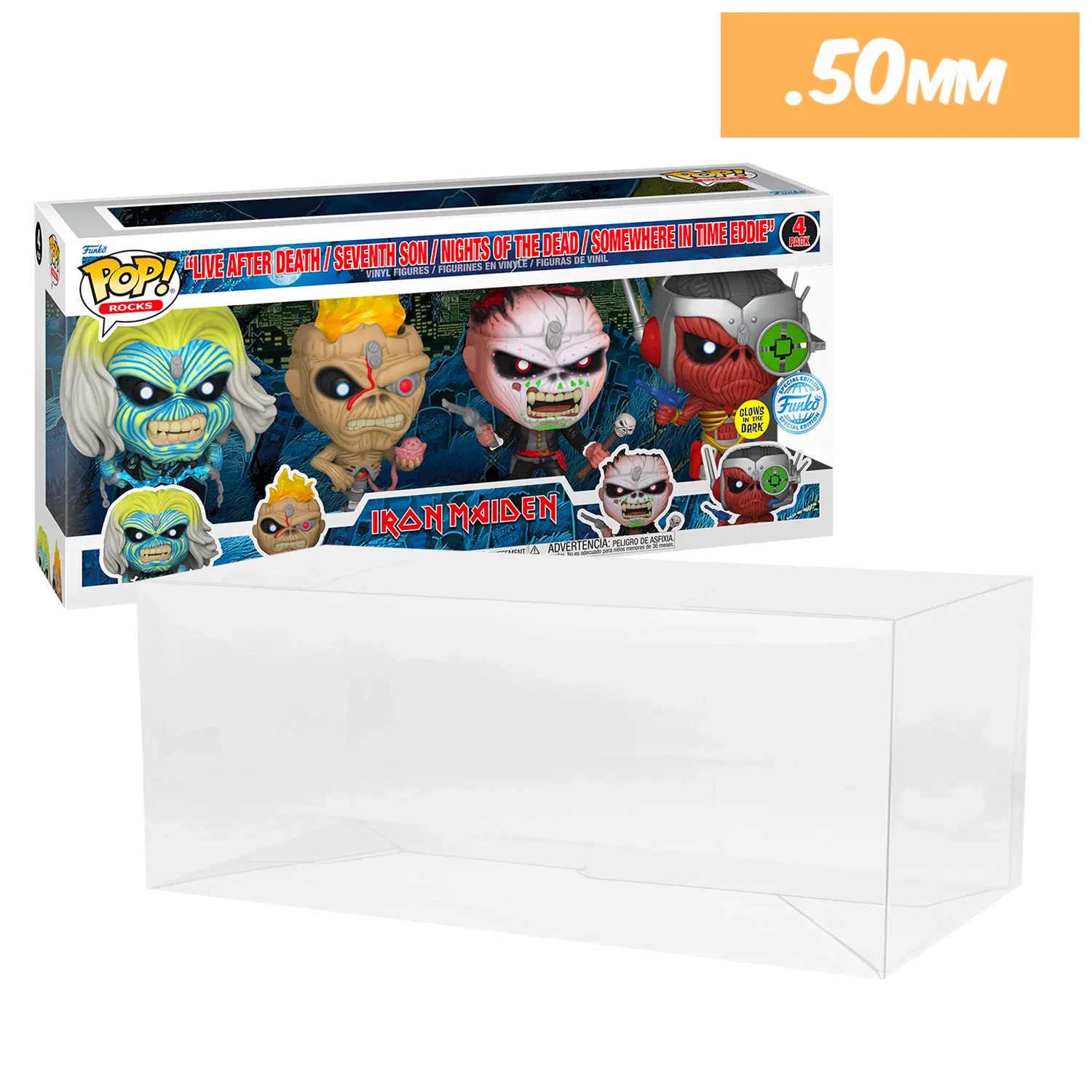 **REPLACED WITH 0.60MM** 4 PACK STANDARD Pop Protectors for Funko (0.50mm thick, UV & Scratch Resistant) 6.25h x 13.5w x 3.5d - Image 13