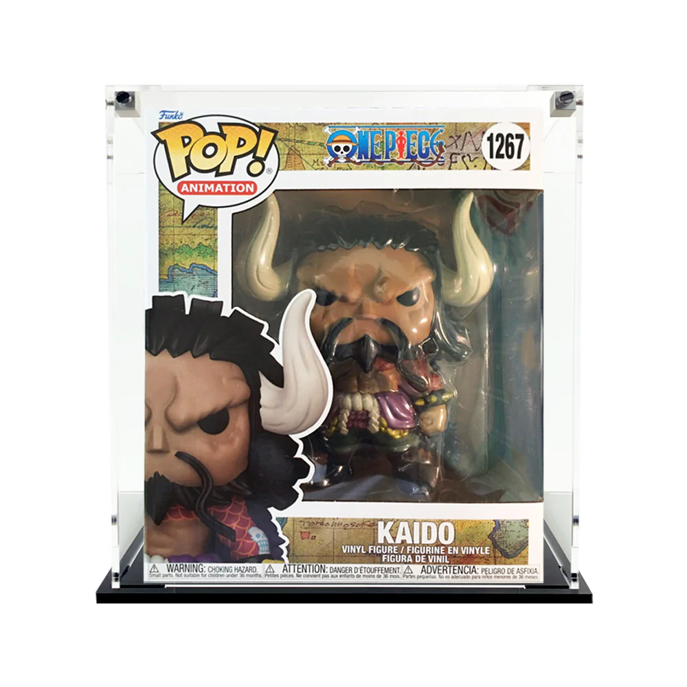 Custom Acrylic Display Case for 6 INCH KAIDO #1267 Funko Pop Grail Boxes (3mm thick, UV Resistant) Fits 9h x 7.5w x 6d