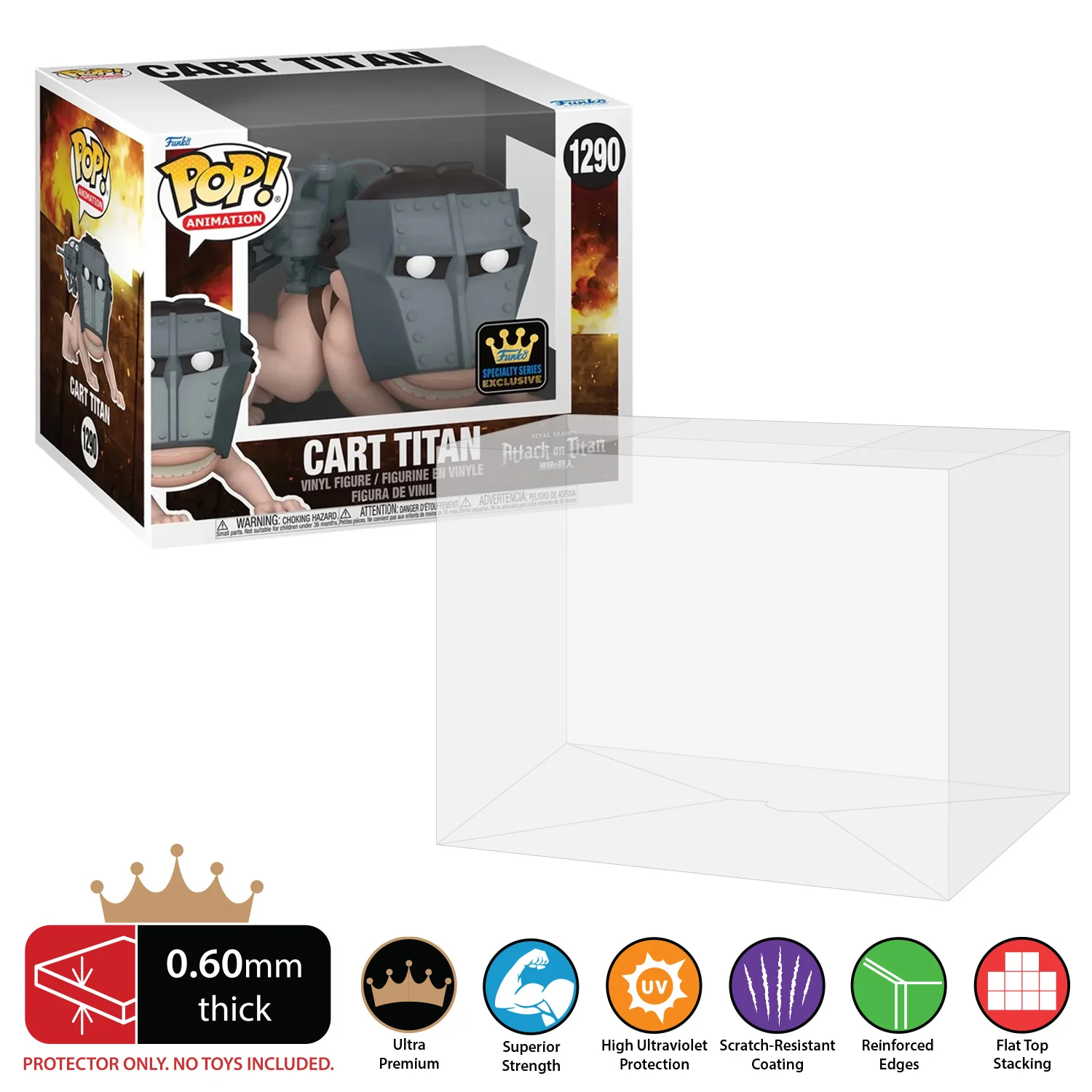 6 INCH SIDEWAYS Pop Protectors for Funko (0.60mm thick, UV & Scratch Resistant) 6.5h x 8w x 5.5d - Image 7