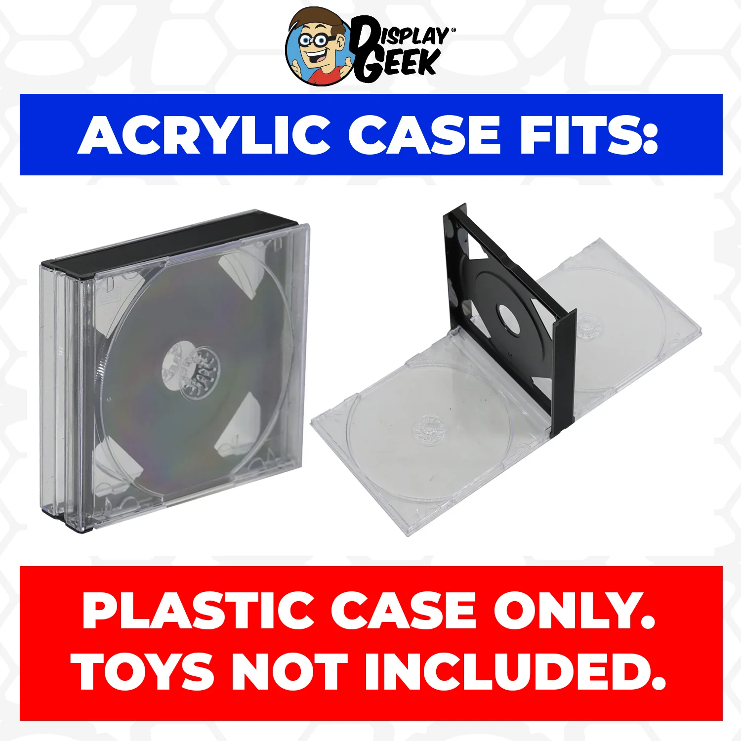 Acrylic Case for CD Double Disc Standard Jewel Cases, 4mm thick, UV Resistant & Magnetic Slide Bottom - Image 2