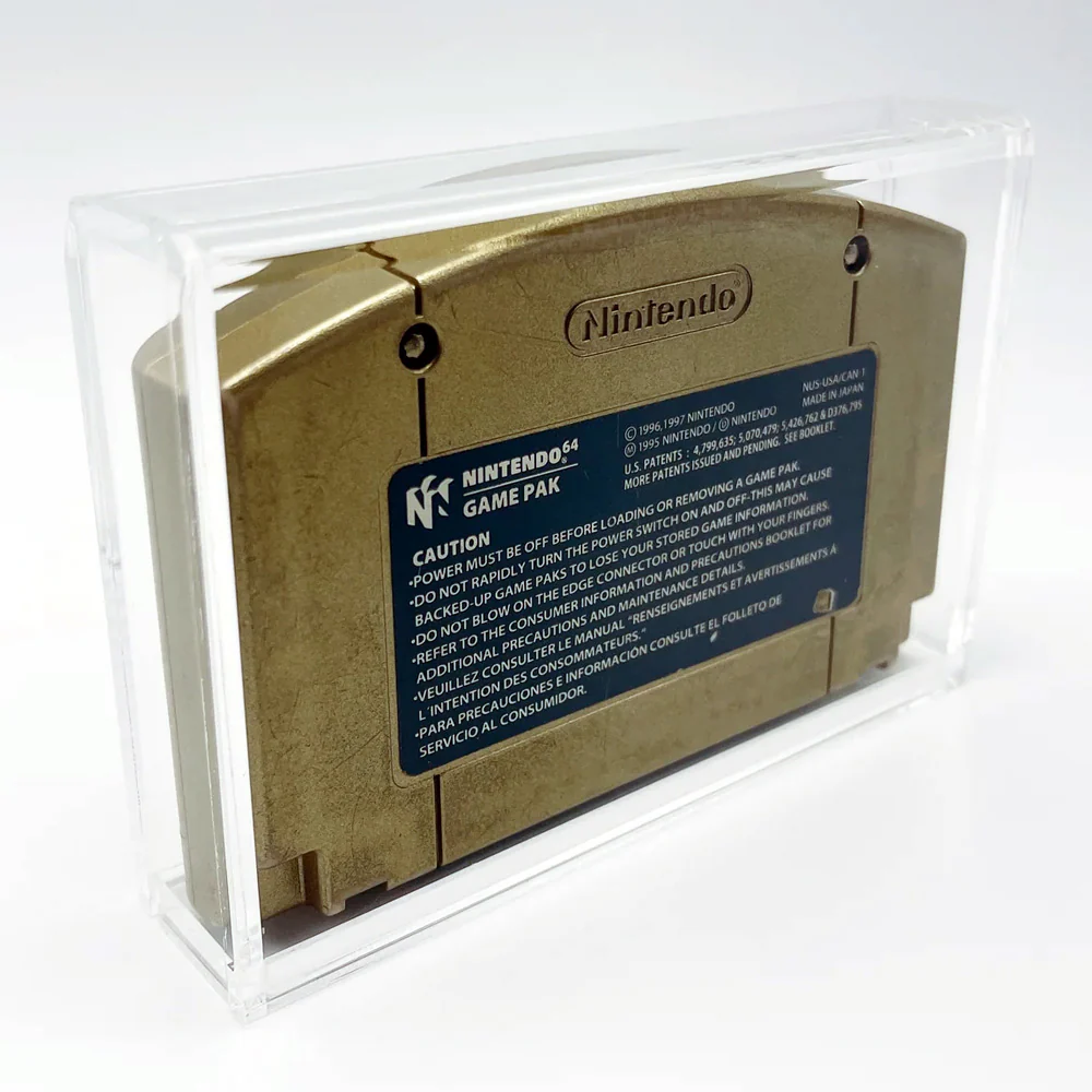 Acrylic Hard Case for N64 Video Game Cartridge (4mm thick, UV & Slide Bottom) 3h x 4.5w x 0.7d - Image 4