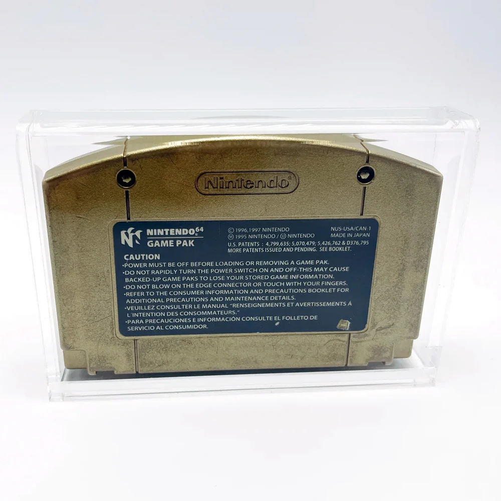Acrylic Hard Case for N64 Video Game Cartridge (4mm thick, UV & Slide Bottom) 3h x 4.5w x 0.7d - Image 5