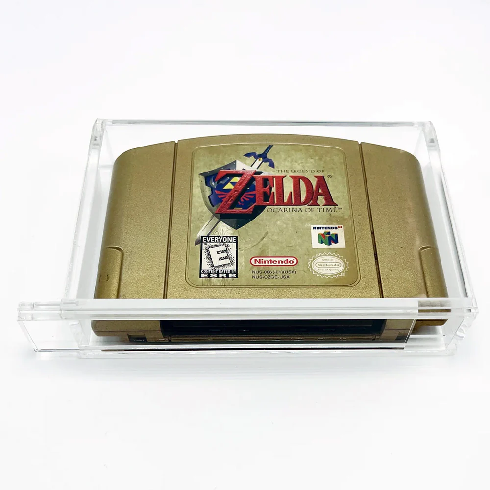 Acrylic Hard Case for N64 Video Game Cartridge (4mm thick, UV & Slide Bottom) 3h x 4.5w x 0.7d - Image 6