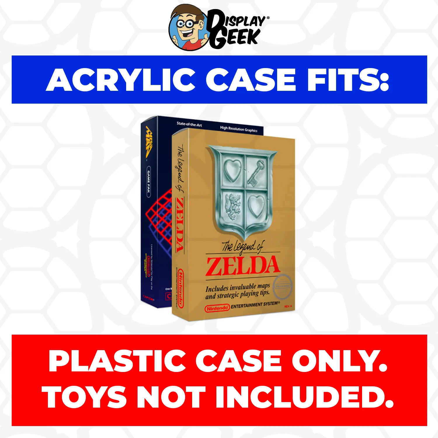 Acrylic Case for NES Nintendo Standard Video Game Boxes, 4mm thick, UV Resistant & Magnetic Slide Bottom - Image 2