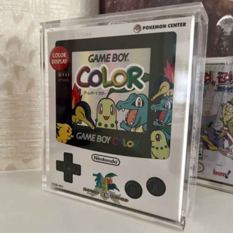 Acrylic Hard Case for GAME BOY COLOR Video Game Console Box (4mm thick, UV & Slide Bottom) Fits: 6h x 5.25w x 1.5d - Image 5
