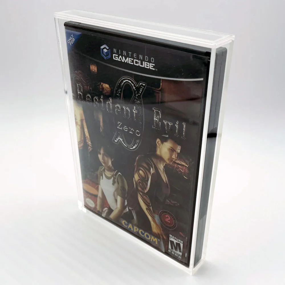 Acrylic Case for Nintendo GameCube Standard Video Game Cases, 4mm thick, UV Resistant & Magnetic Slide Bottom - Image 2