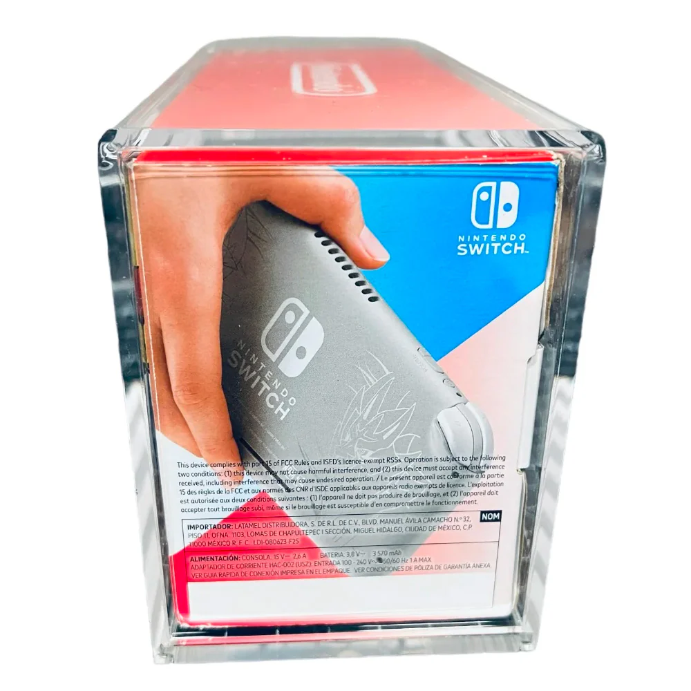 Acrylic Hard Case for NINTENDO SWITCH LITE Video Game Console Box (4mm thick, UV & Slide Bottom) - Image 3