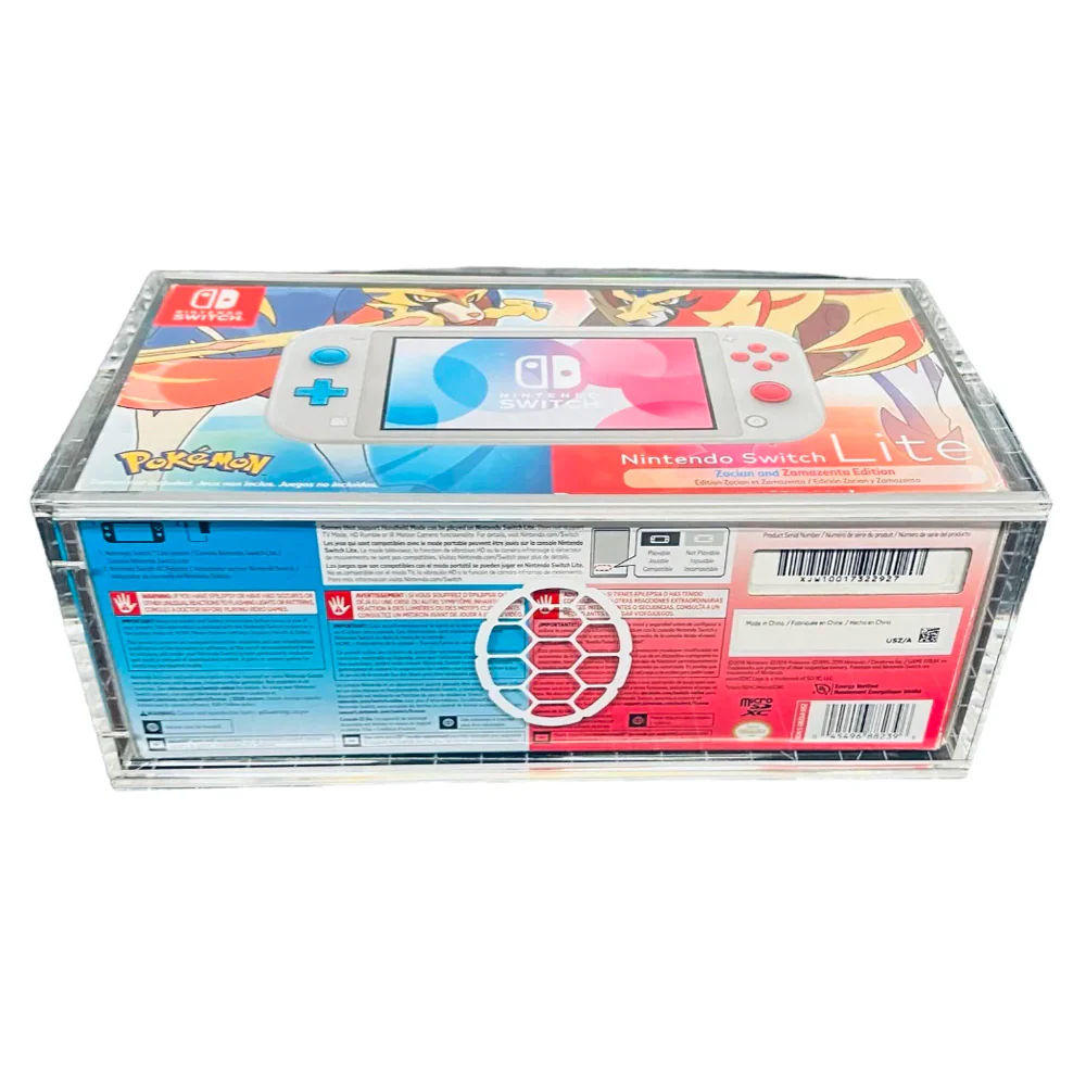 Acrylic Hard Case for NINTENDO SWITCH LITE Video Game Console Box (4mm thick, UV & Slide Bottom) - Image 4