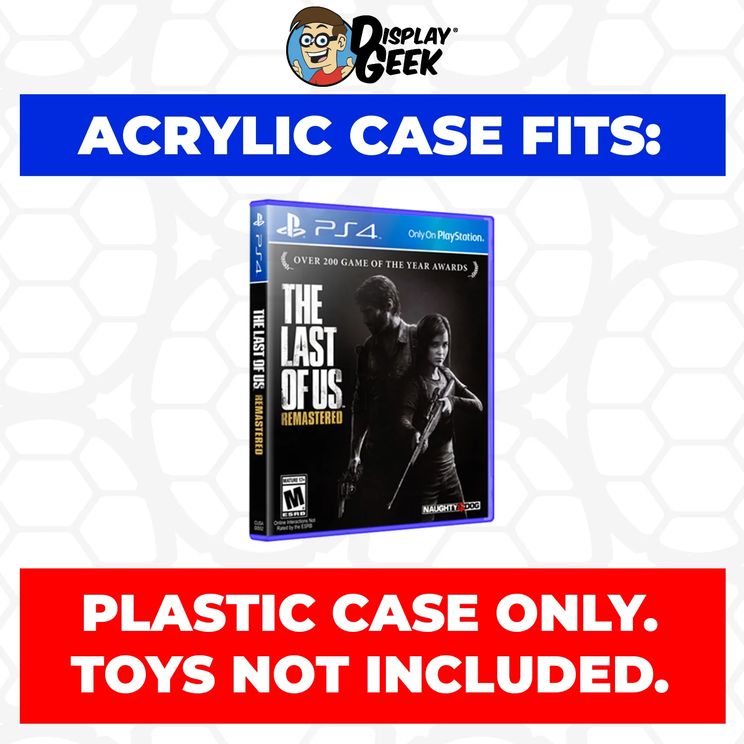 Acrylic Case for PS4 Playstation 4 Standard Video Game Cases, 4mm thick, UV Resistant & Magnetic Slide Bottom - Image 2