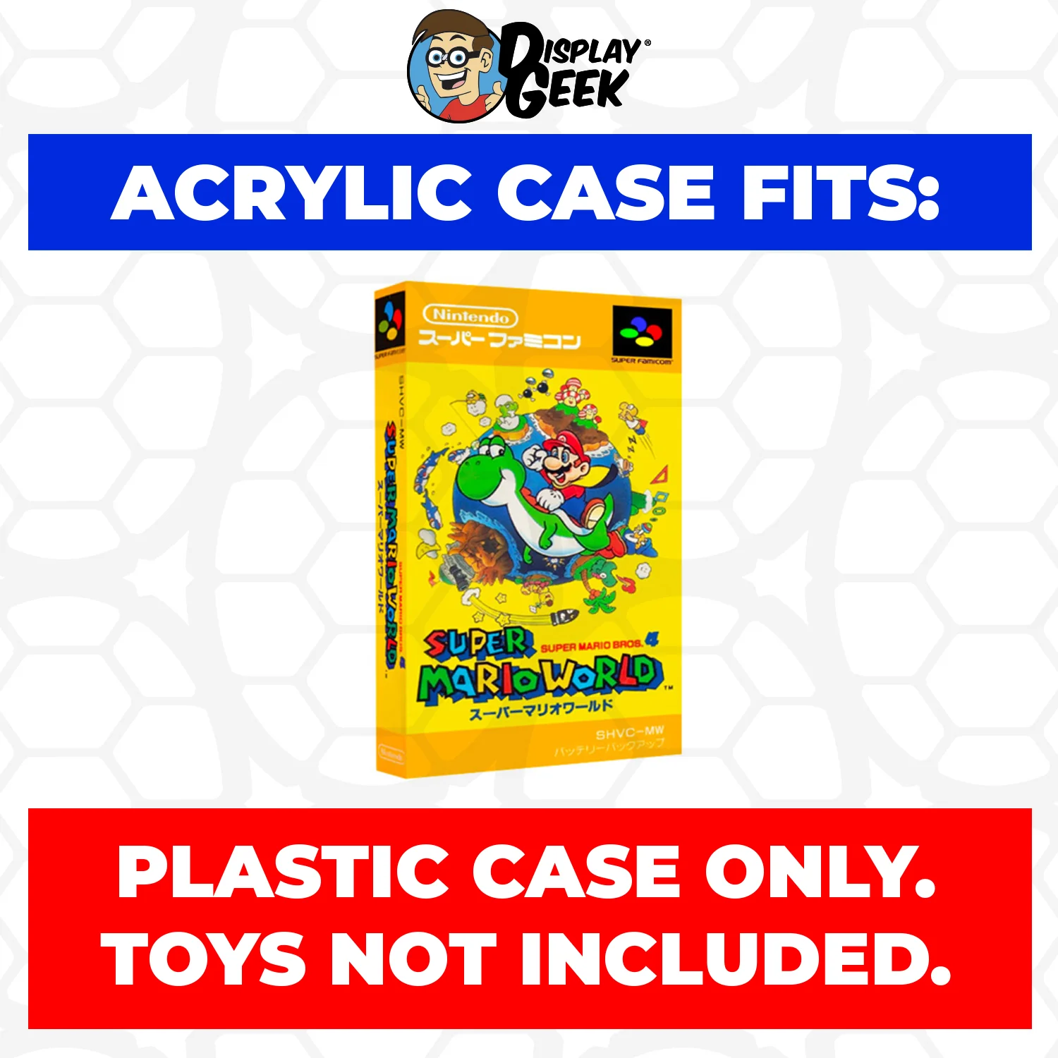 Acrylic Case for Super Famicom Standard Video Game Boxes, 4mm thick, UV Resistant & Magnetic Slide Bottom - Image 2