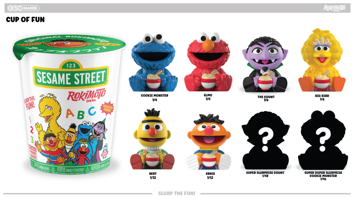 [Arriving Spring 2026] Funmaker Inc. ROKIMOTO x Sesame Street Series One Blind Cup - Image 3