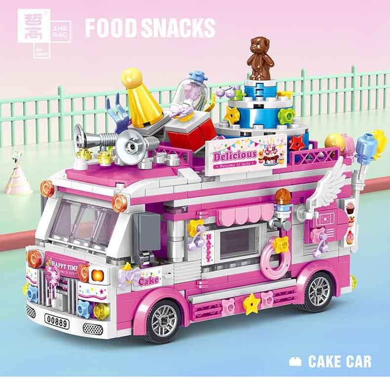 Cake Car (Over 500 Pieces) - Custom Building Blocks Mini Figures Compatible with LEGO