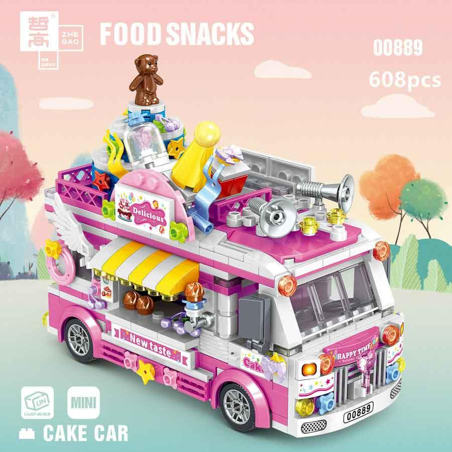 Cake Car (Over 500 Pieces) - Custom Building Blocks Mini Figures Compatible with LEGO - Image 2