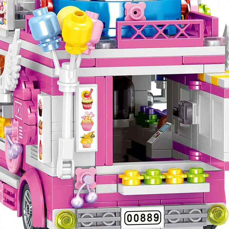 Cake Car (Over 500 Pieces) - Custom Building Blocks Mini Figures Compatible with LEGO - Image 5