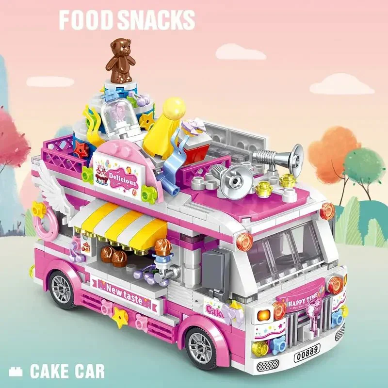 Cake Car (Over 500 Pieces) - Custom Building Blocks Mini Figures Compatible with LEGO - Image 8