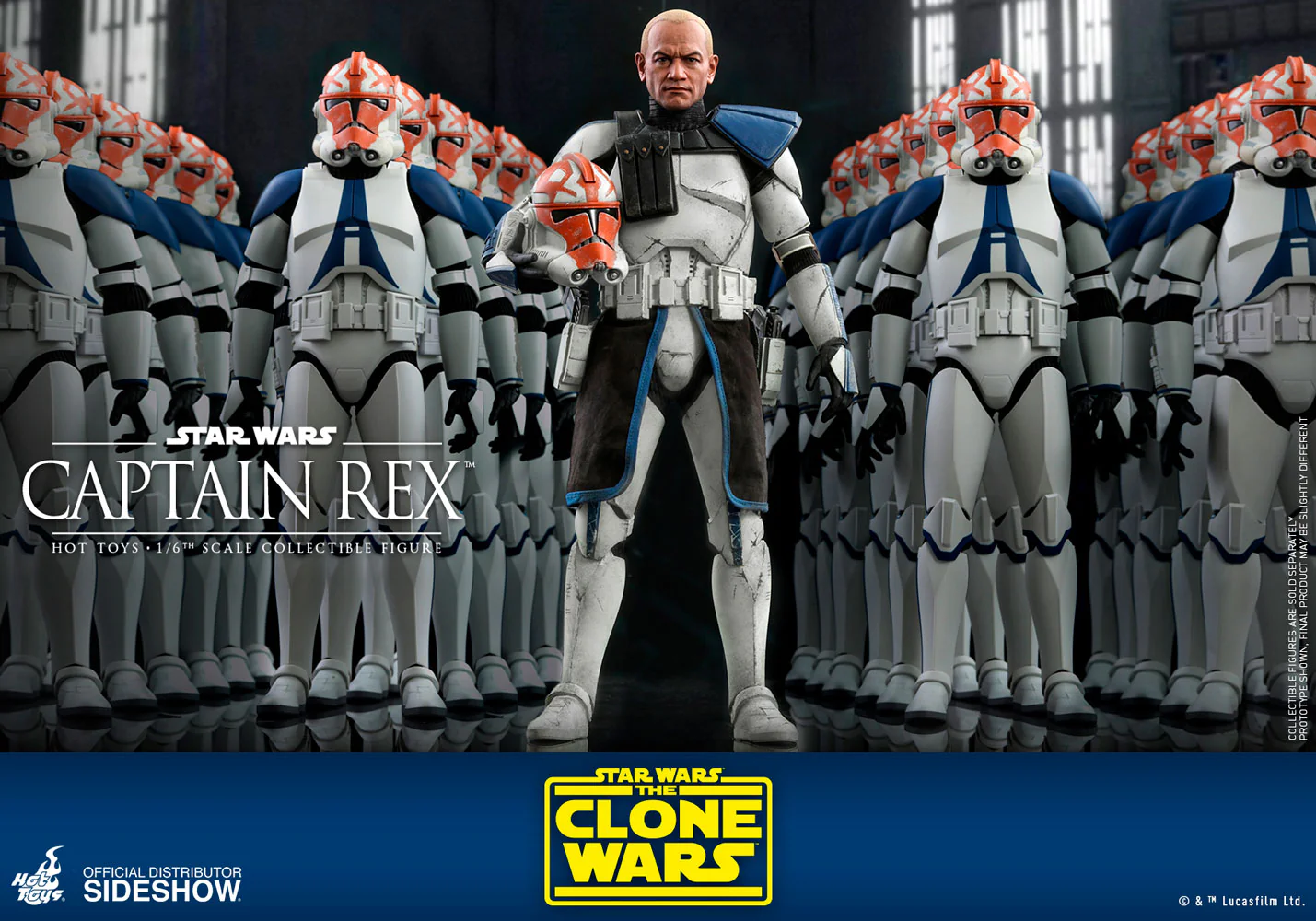 Captain Rex Sixth Scale Figure by Hot Toys IN HAND