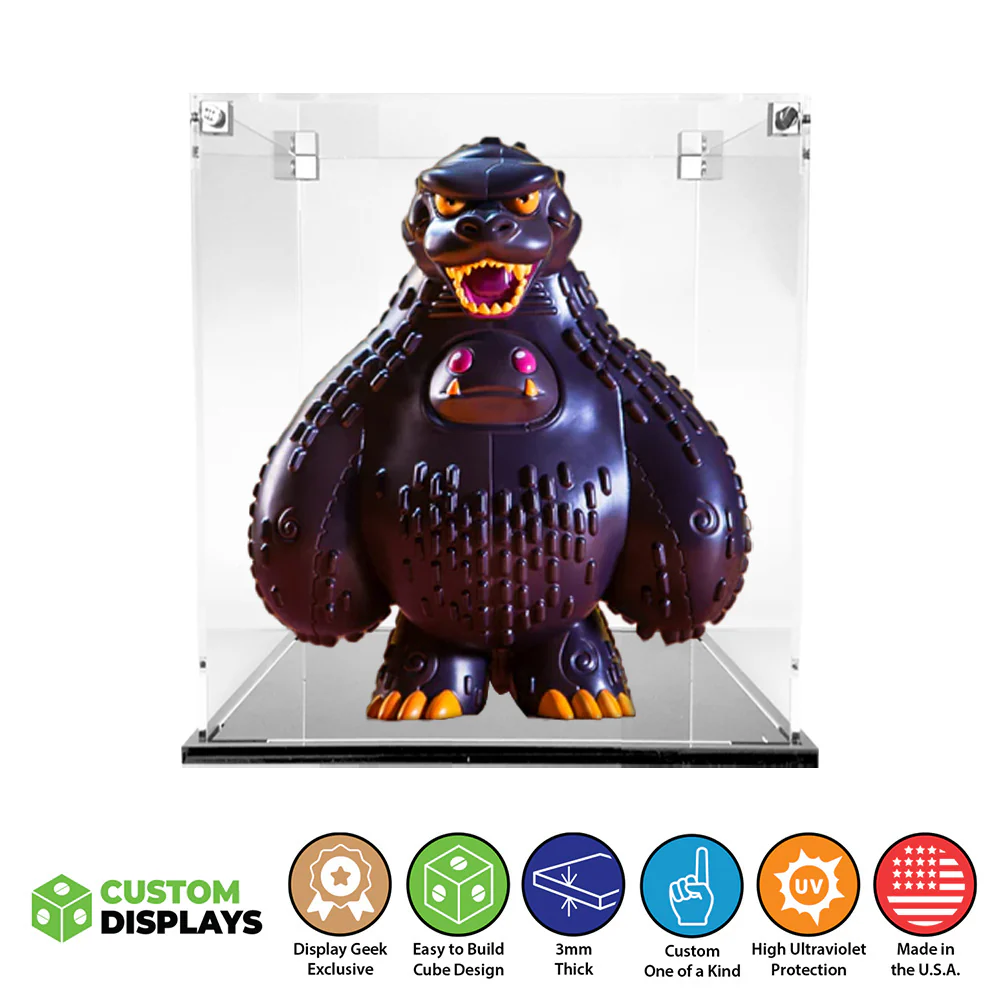 Custom Acrylic Display Case for CHOMP GODZILLA SDCC Abominable Toys Out of Box (3mm thick, UV Resistant) - Image 7