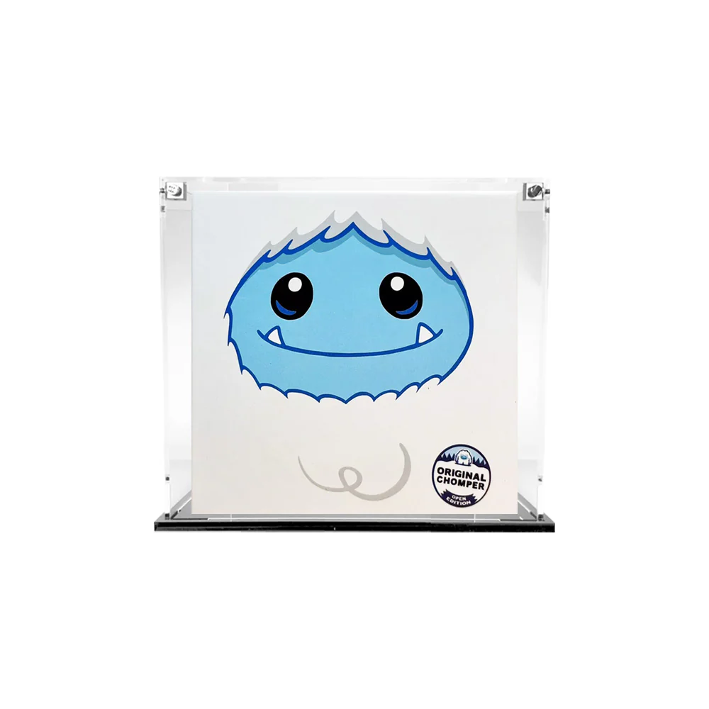 Custom Acrylic Display Case for CHOMPER Abominable Toys Grail Boxes (3mm thick, UV Resistant) Fits 4.25h x 4.5w x 3d