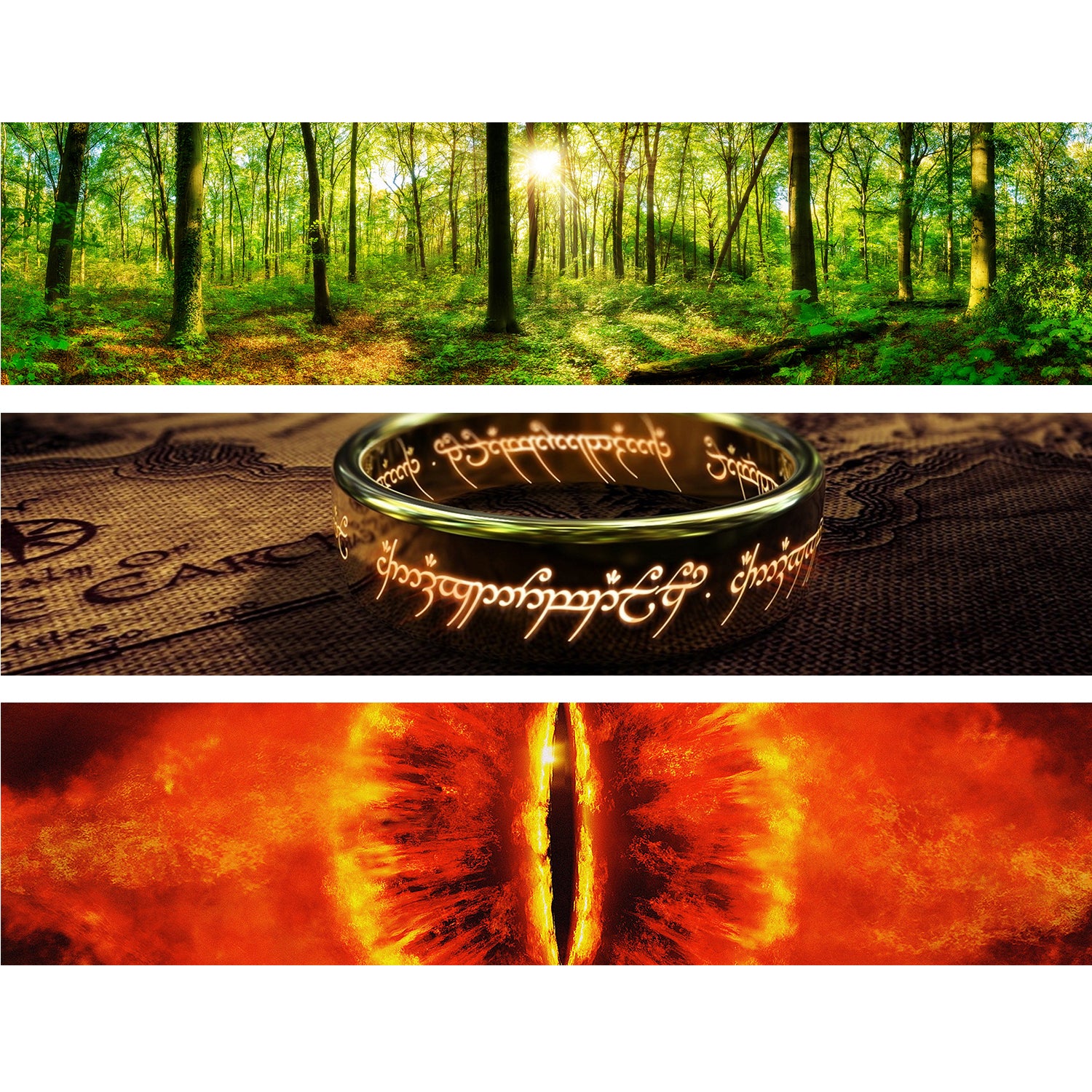 LORD OF THE RINGS - Display Case for Funko Pops with 3 Backdrop Inserts, Corrugated Cardboard - Image 2