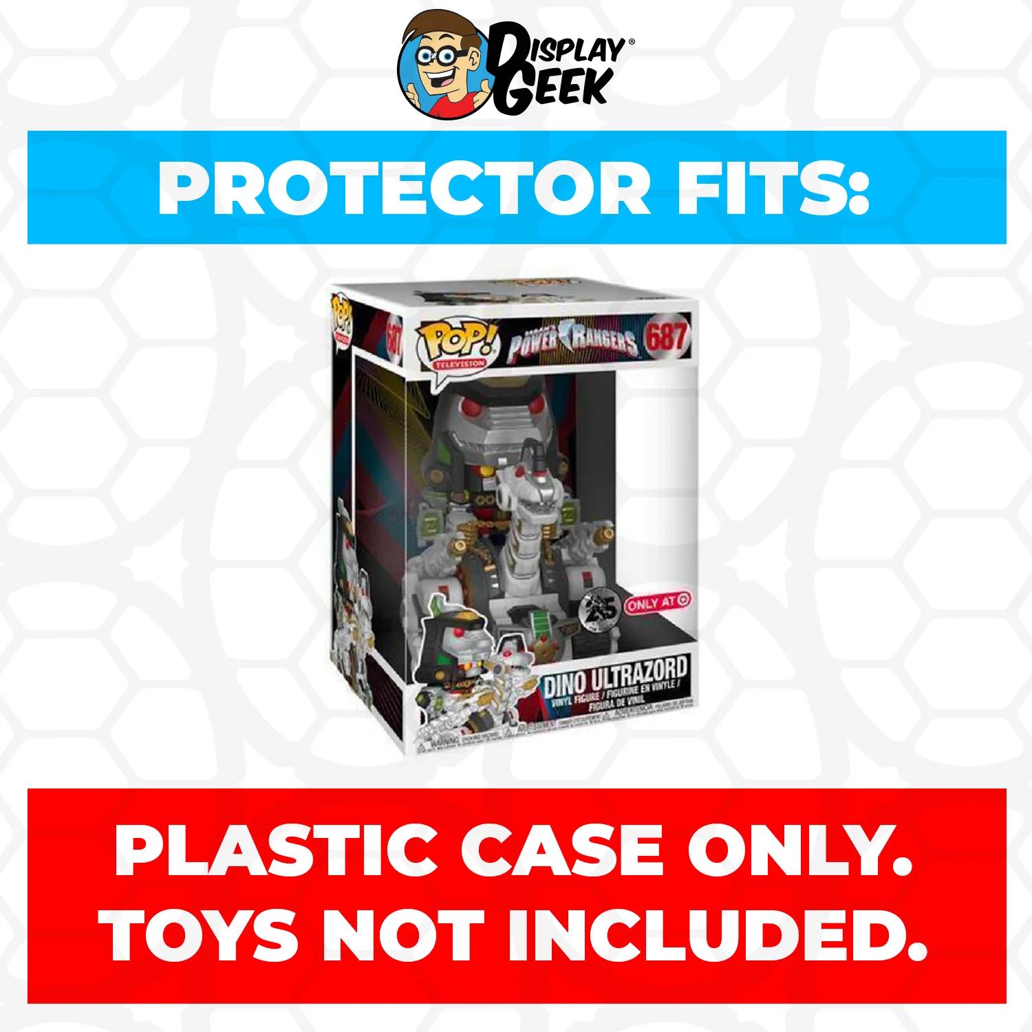 Pop Protector for 10 inch Dino Ultrazord #687 Jumbo Funko Pop - Image 2