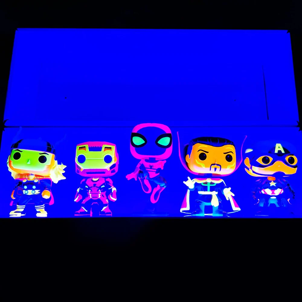 Custom Acrylic Wall Mount Light Up Display for Designer Toys (Single LONG Brushed Base with White Top) 1.75h x 15.25w x 4.5d - Image 3