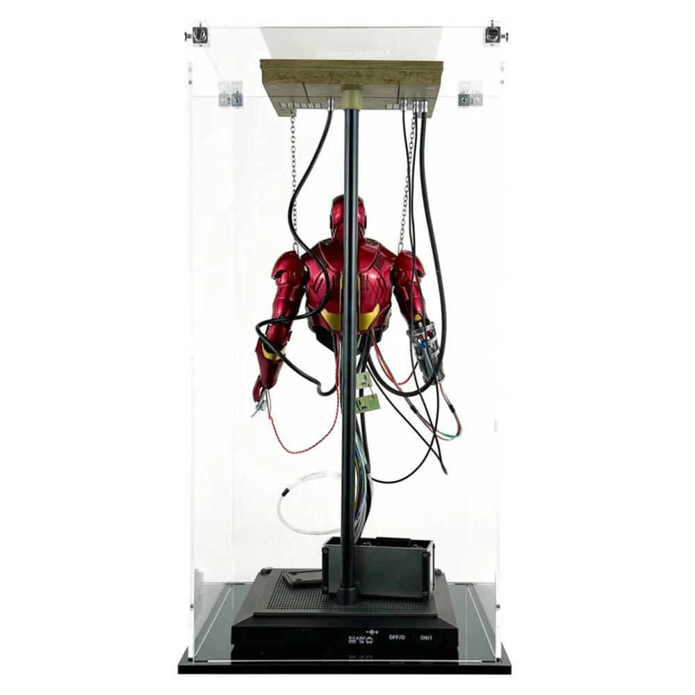 Custom Acrylic Display Case for HOT TOYS Iron Man Mark III Construction Version Sideshow (3mm thick, UV Resistant) - Image 8