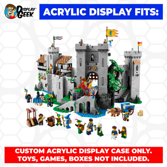 Custom Acrylic Display Case for LEGO Model 10305 - Lion Knights Castle (3mm thick, UV Resistant) 16h x 21w x 15.5d - Image 10
