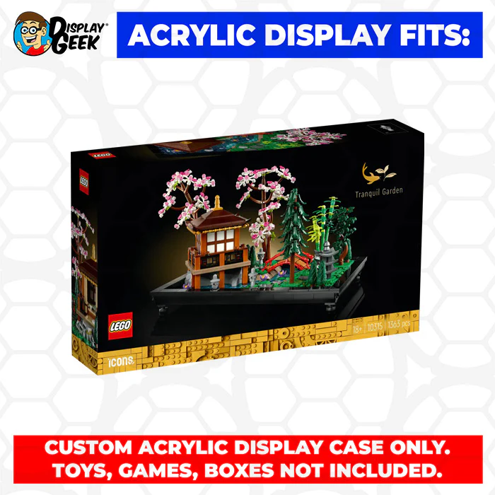 Custom Acrylic Display Case for LEGO Model 10315 - Tranquil Garden (3mm thick, UV Resistant) 9h x 17w x 12d - Image 9