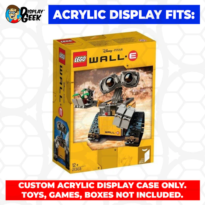 Custom Acrylic Display Case for LEGO Model 21303 - Wall-E (3mm thick, UV Resistant) 9h x 10w x 8.5d - Image 7