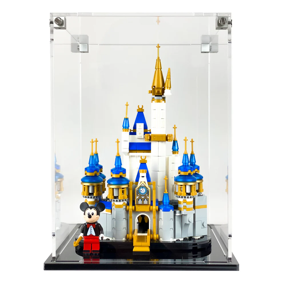Custom Acrylic Display Case for LEGO Model 40478 - Mini Disney Castle (3mm thick, UV Resistant) 9h x 6.5w x 6.5d