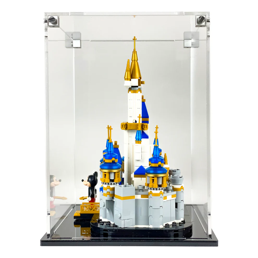 Custom Acrylic Display Case for LEGO Model 40478 - Mini Disney Castle (3mm thick, UV Resistant) 9h x 6.5w x 6.5d - Image 2