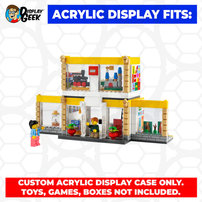 Custom Acrylic Display Case for LEGO Model 40574 - LEGO Brand Store (3mm thick, UV Resistant) 7h x 7w x 7d - Image 10