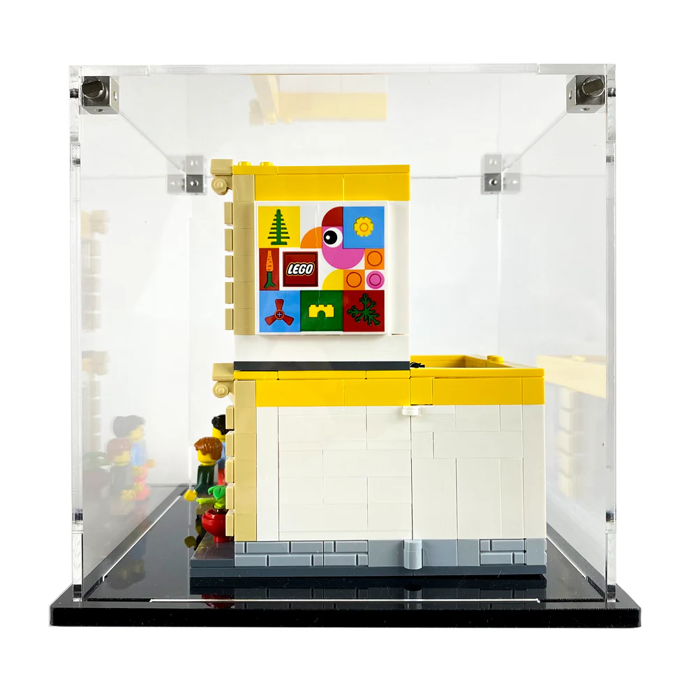 Custom Acrylic Display Case for LEGO Model 40574 - LEGO Brand Store (3mm thick, UV Resistant) 7h x 7w x 7d - Image 2